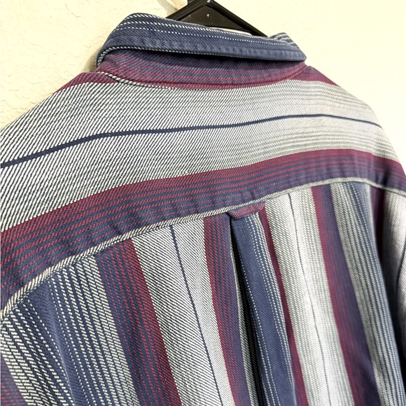 Vintage LOAFERS Stripe Button-Up Shirt – Men’s 2XL - Picture 3 of 11